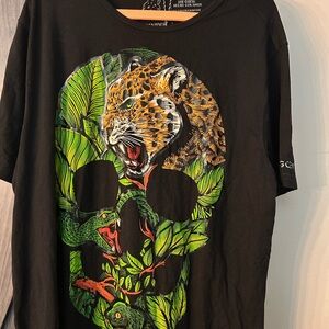 Ay Guey! Men’s Large Jaguar Skull Short Sleeve New!!!